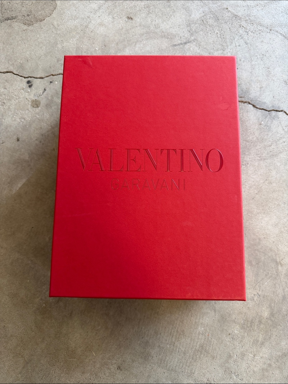 Valentino Garavani Red Embossed Logo Box
